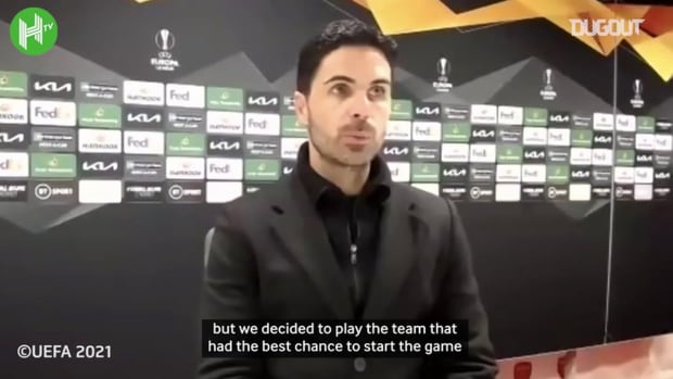 Mikel Arteta defends decision to bench Pierre-Emerick Aubameyang in Slavia Prague draw